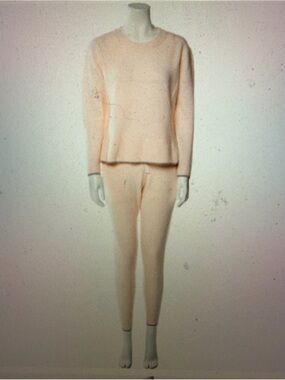 Cashmere Lounge wear pajamas in Pale Pink